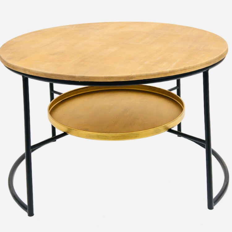 Salontafel bruin met zwart