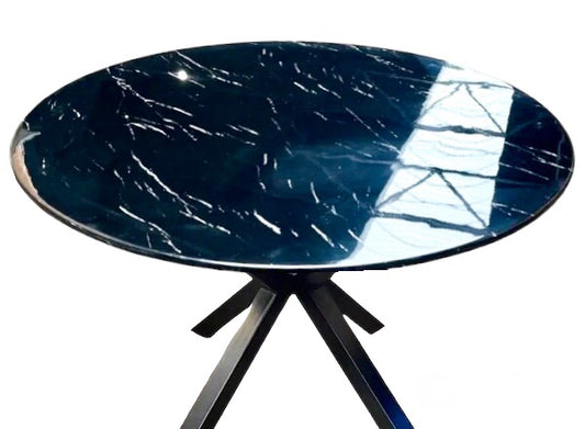Marmeren tafel zwart 130cm