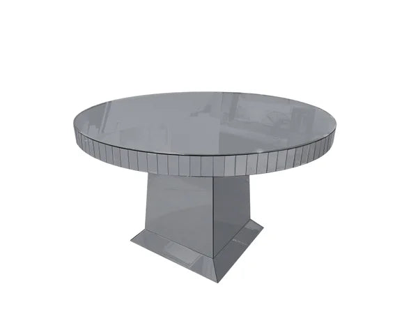Eettafel smokey/rond 130