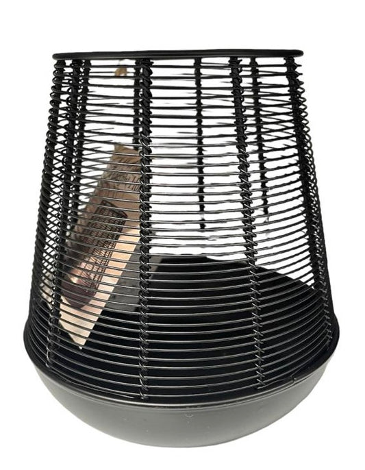 Kaars houder zwart