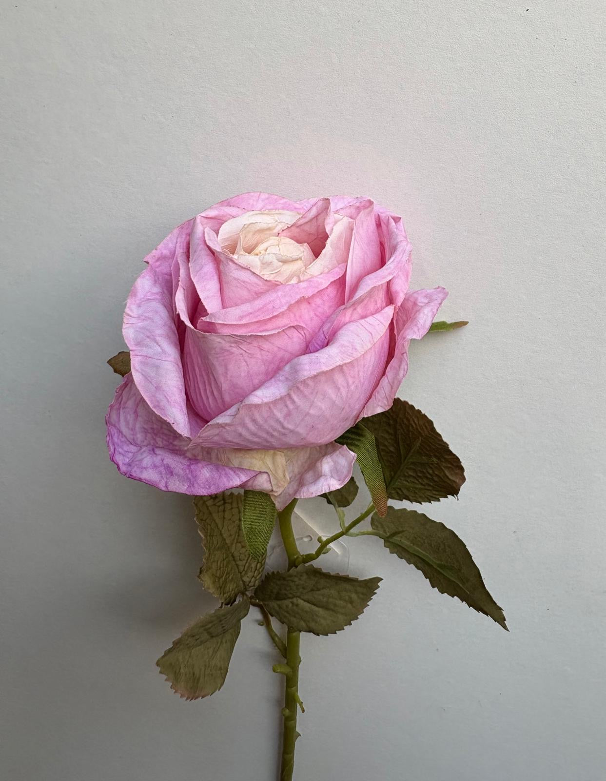 Luxe Roos halfopen XL 66x8cm roze (nummer 3)