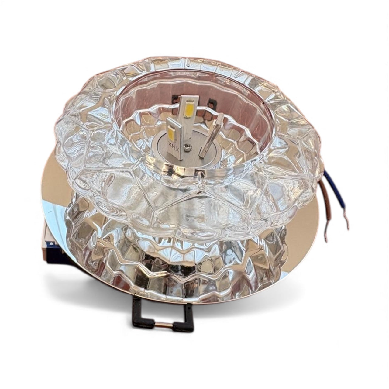 Inbouw spots LED plafond lamp kristal glas lamp verlichting wandlamp plafondlamp (wit)