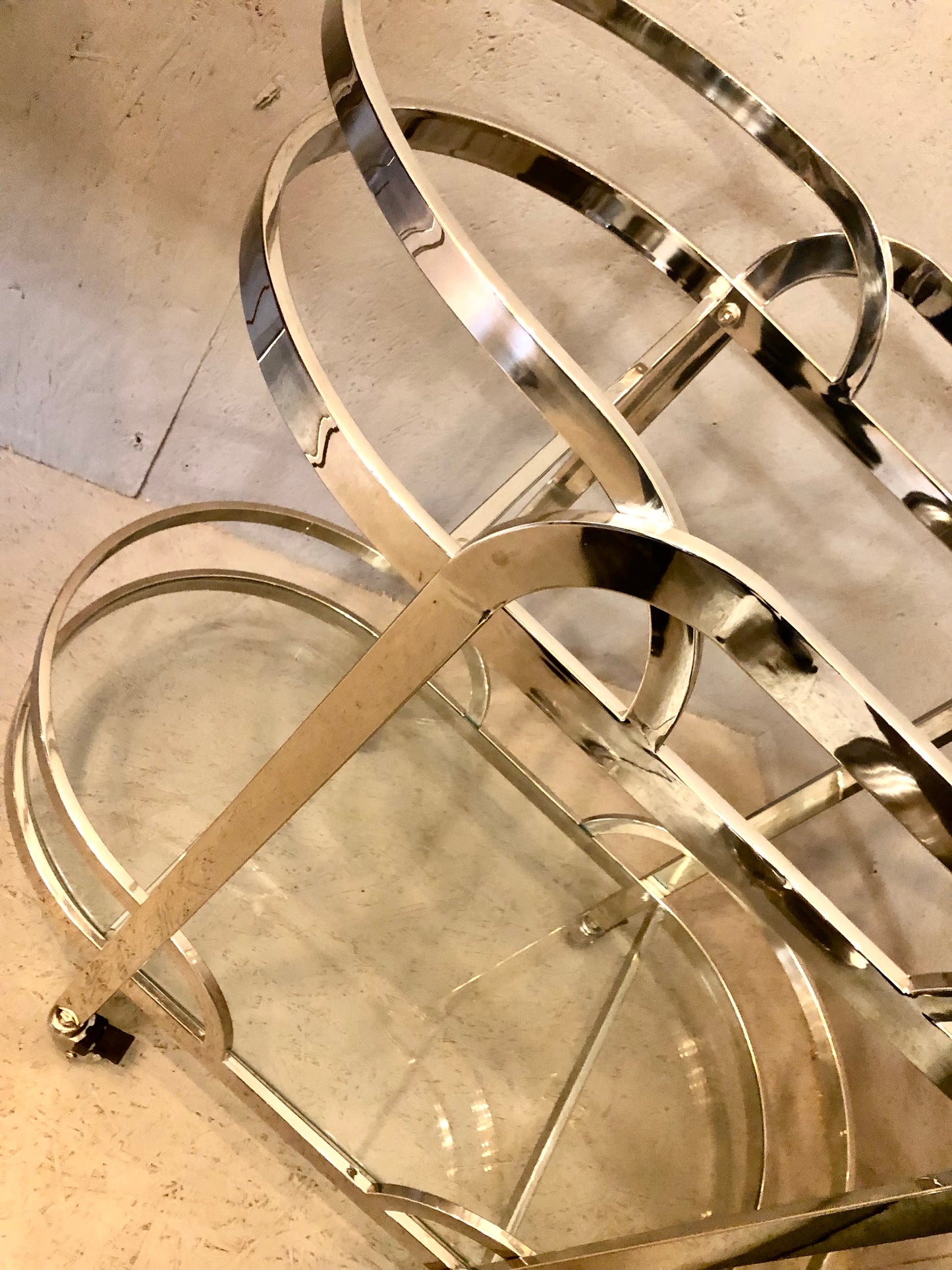 Luxe bartrolley nikkelen