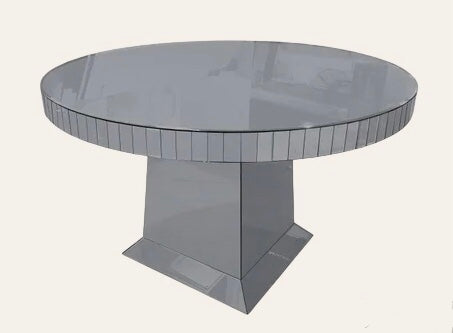 Eettafel smokey/rond 130