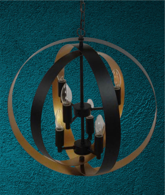 Hanglamp zwart/goud