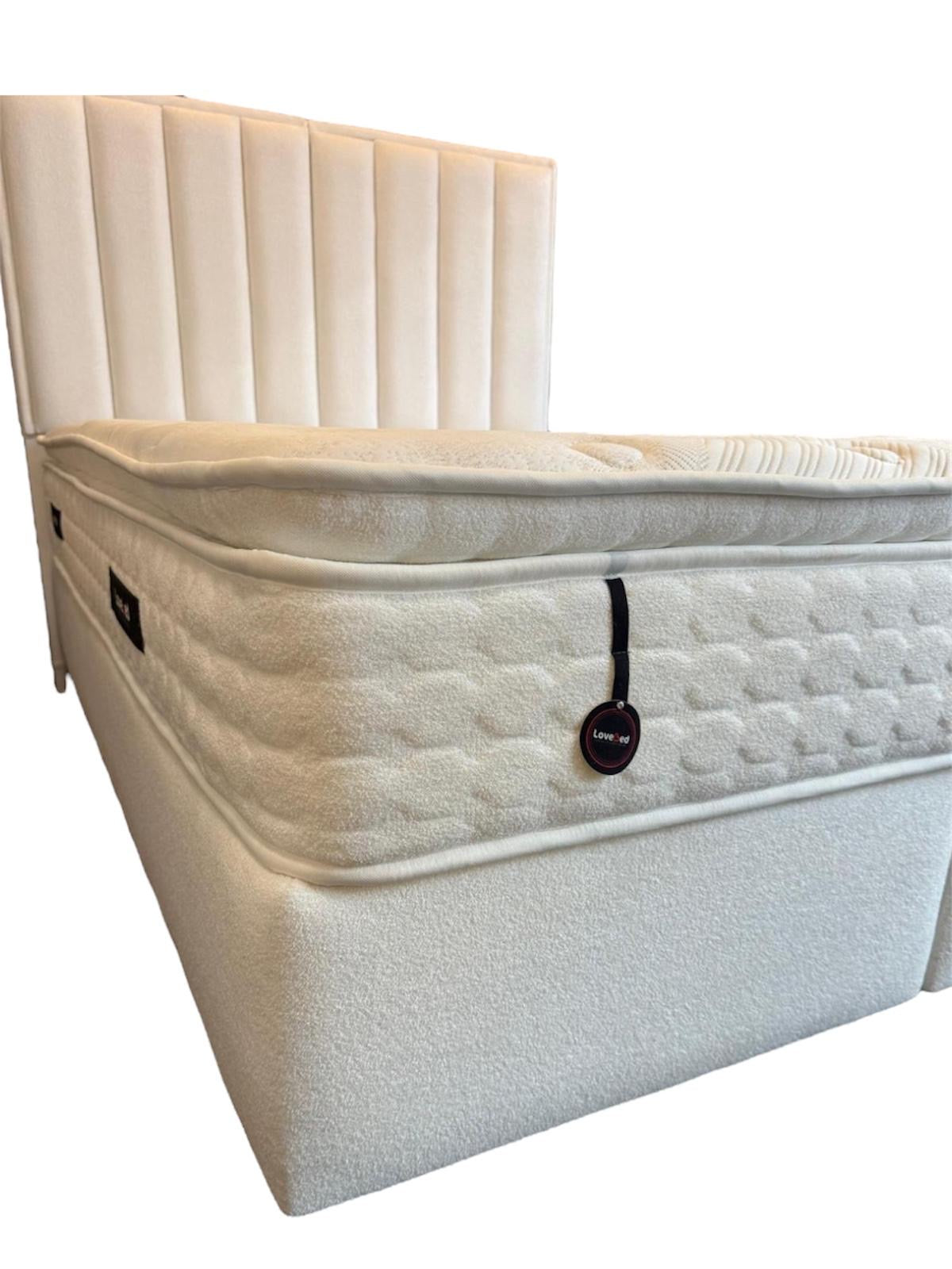 Bed of boxspring 120x200cm wit