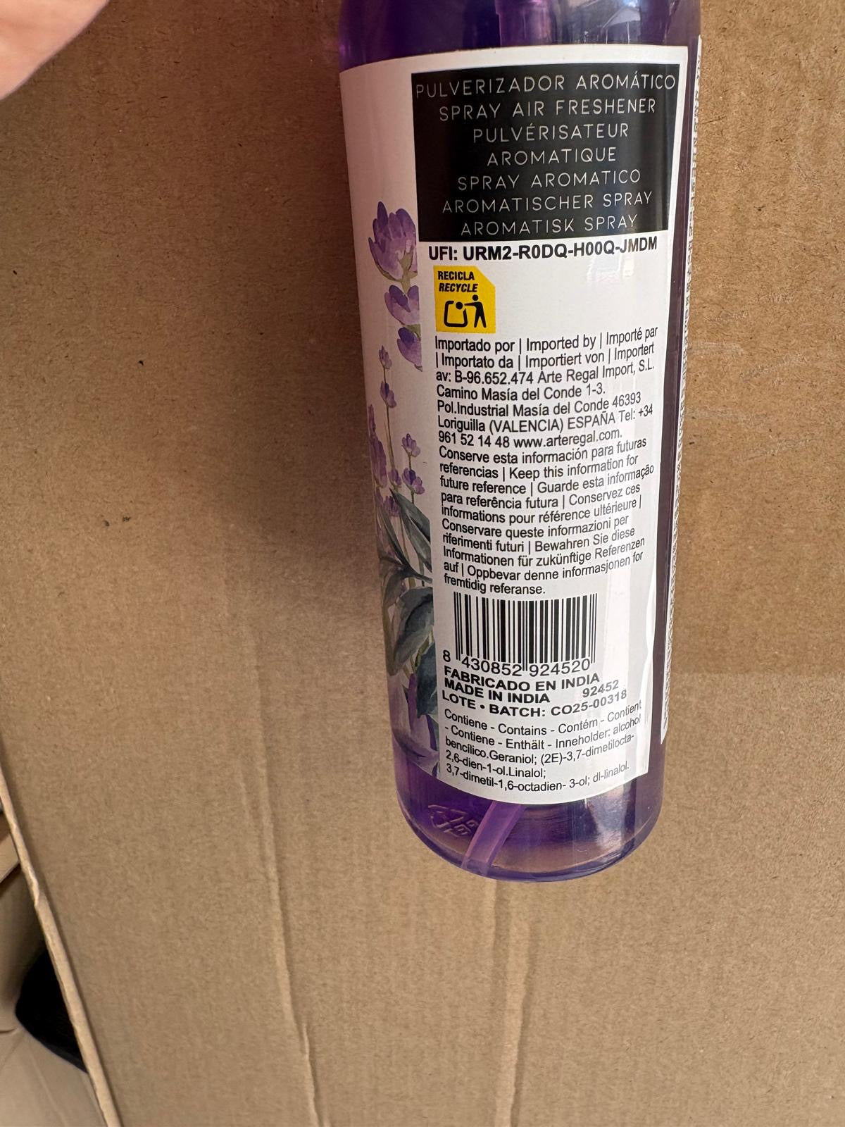 Lavendel luchtverfrisser spray 200 ml