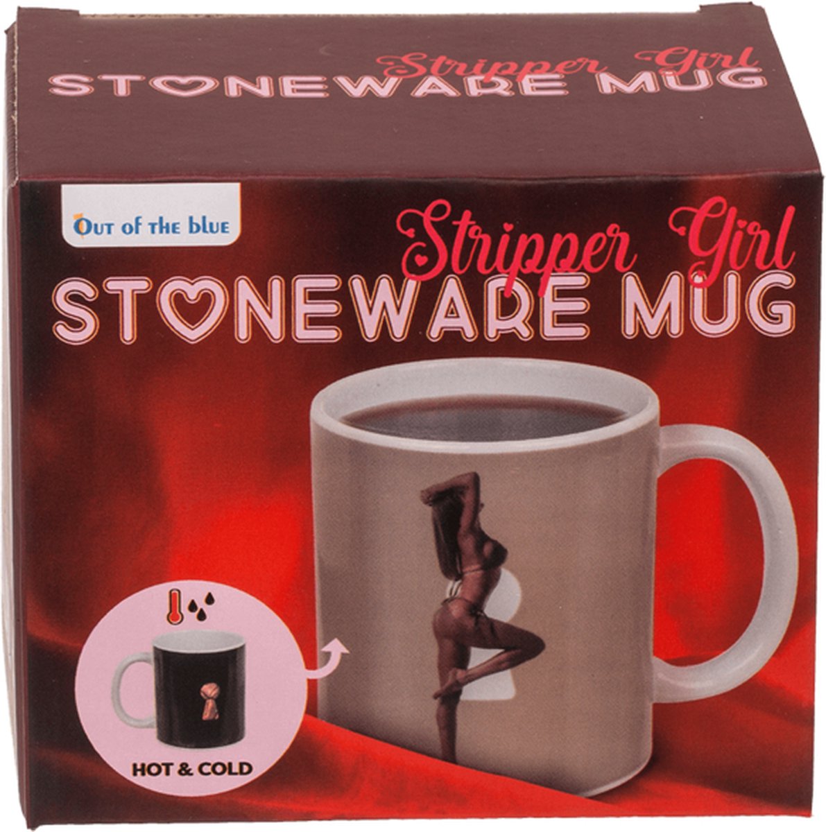 Stripper Girl Thermo Magic Mug – Warmtegevoelige Kleurveranderende Mok met Sexy Illustratie – Funny Naughty Cadeau Beker voor Mannen, Humor Koffiemok, Magic Heat Cup