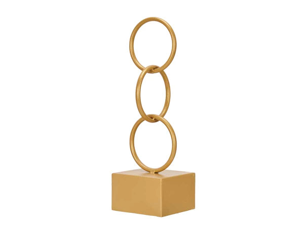 Kleine gouden ornament hoepel figuur