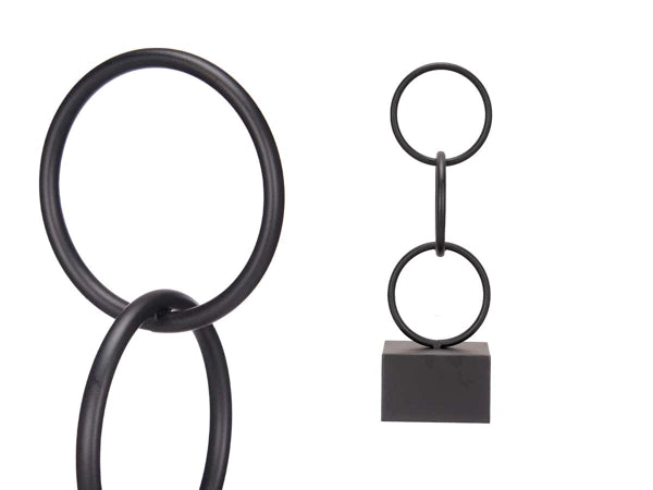 Kleine zwarte ornament hoepel figuur