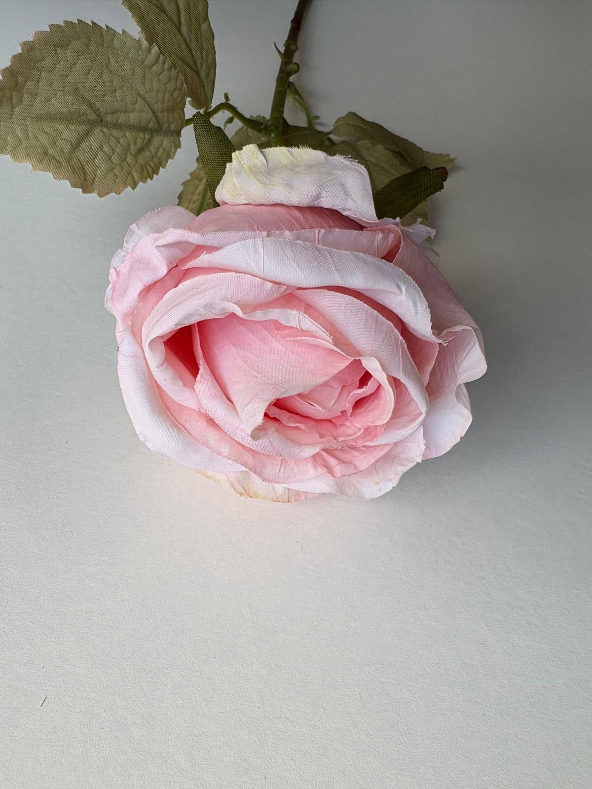 Luxe Roos halfopen XL 66x8cm licht roze (nummer 1)