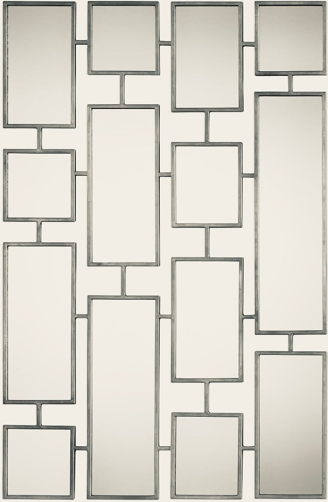 Design spiegel zilver