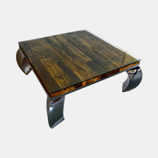 Salontafel 80x80cm modern en oud