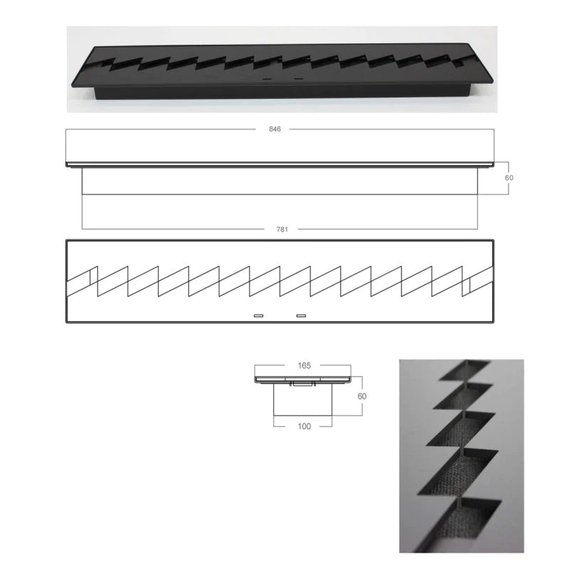 Bio-ethanol brander zigzag