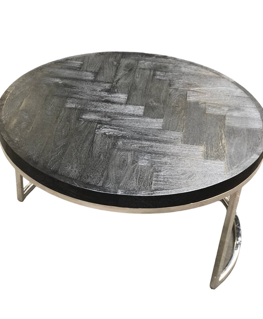 Tweedelige salontafel visgraat