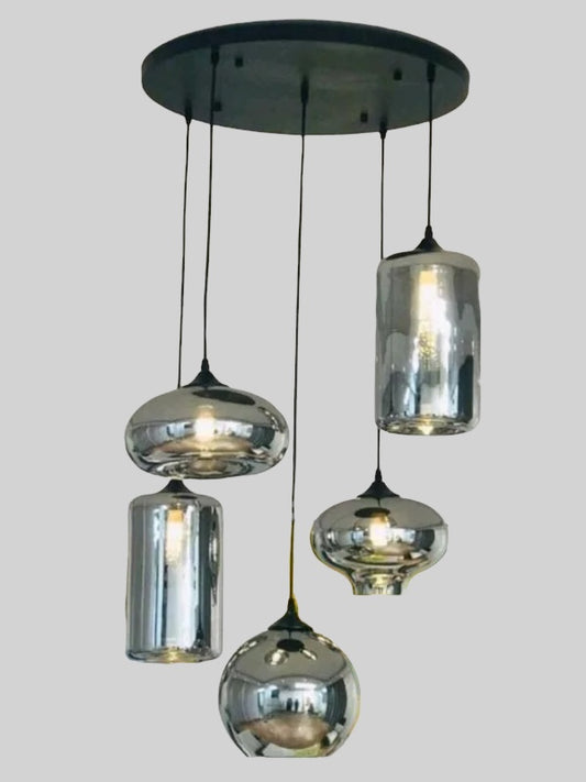 Smokey 5 bollen hanglamp